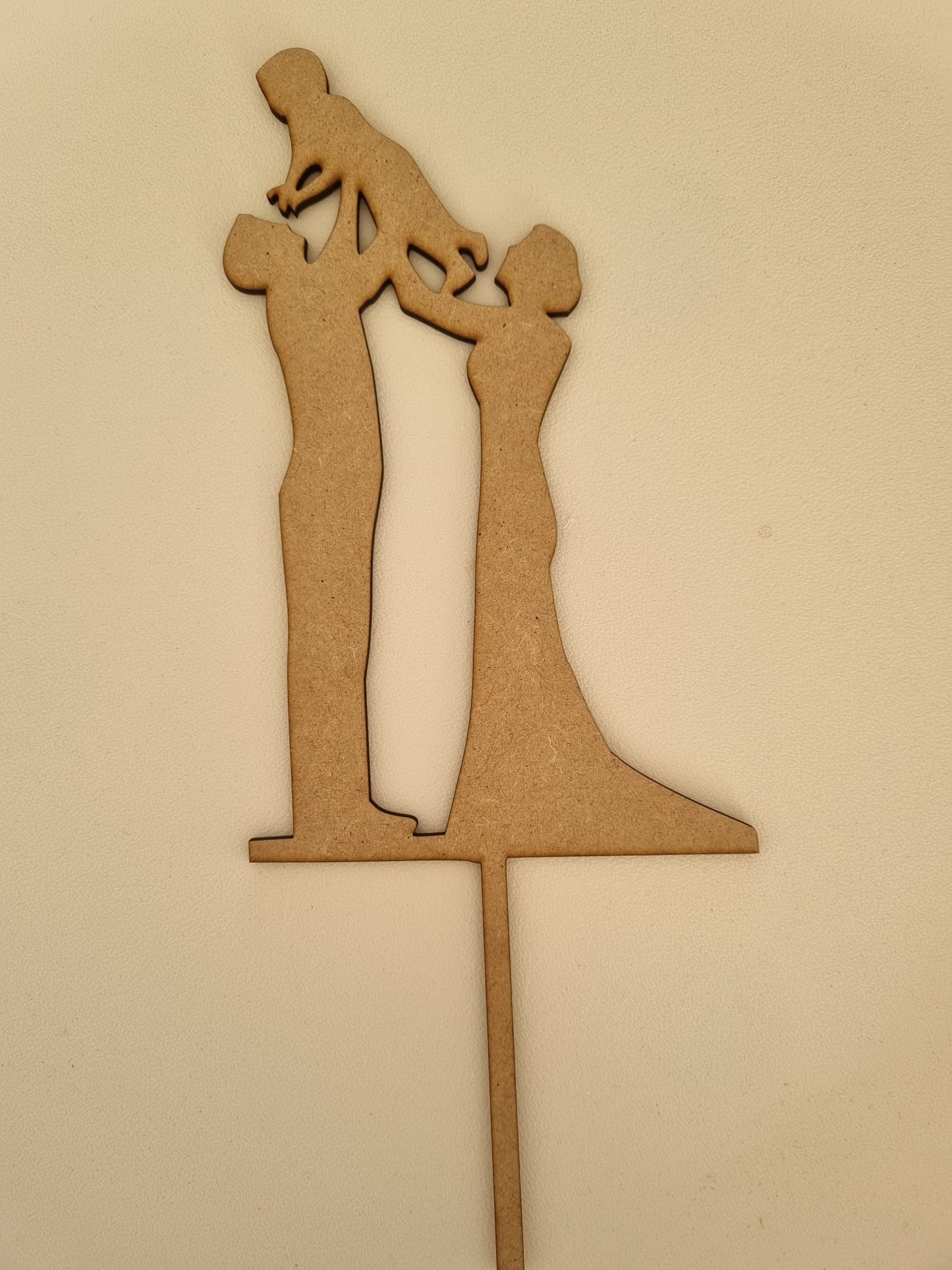 TOPPER TARTAS PAREJA CON NIÑOS