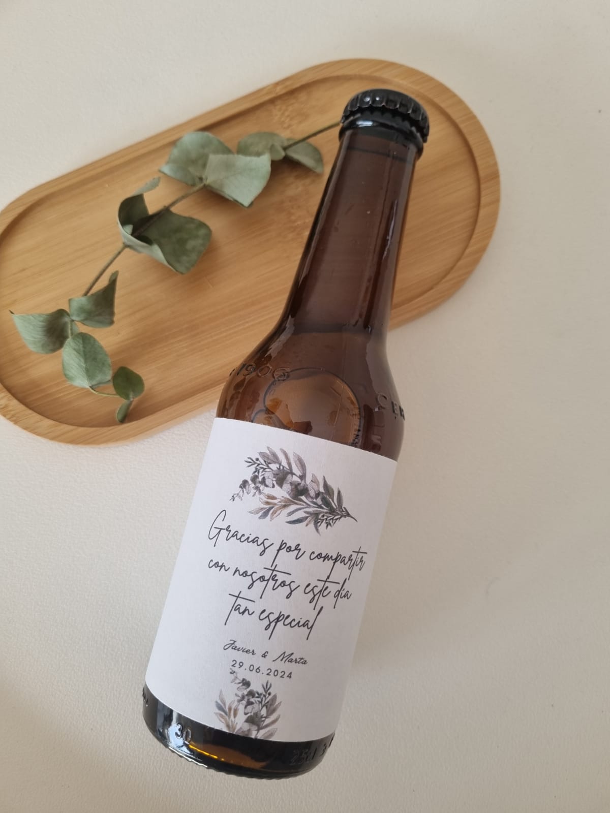 BOTELLA DE CERVEZA PERSONALIZADA
