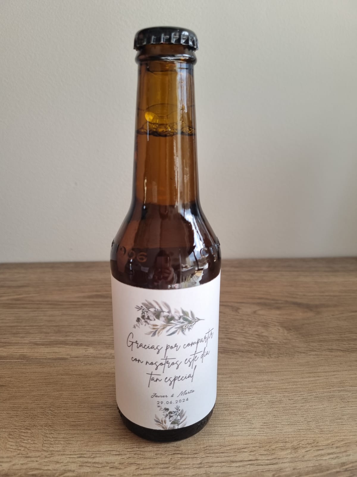 BOTELLA DE CERVEZA PERSONALIZADA
