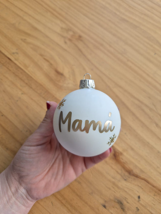 BOLAS DE NAVIDAD PERSONALIZADAS  (Diferentes colores)