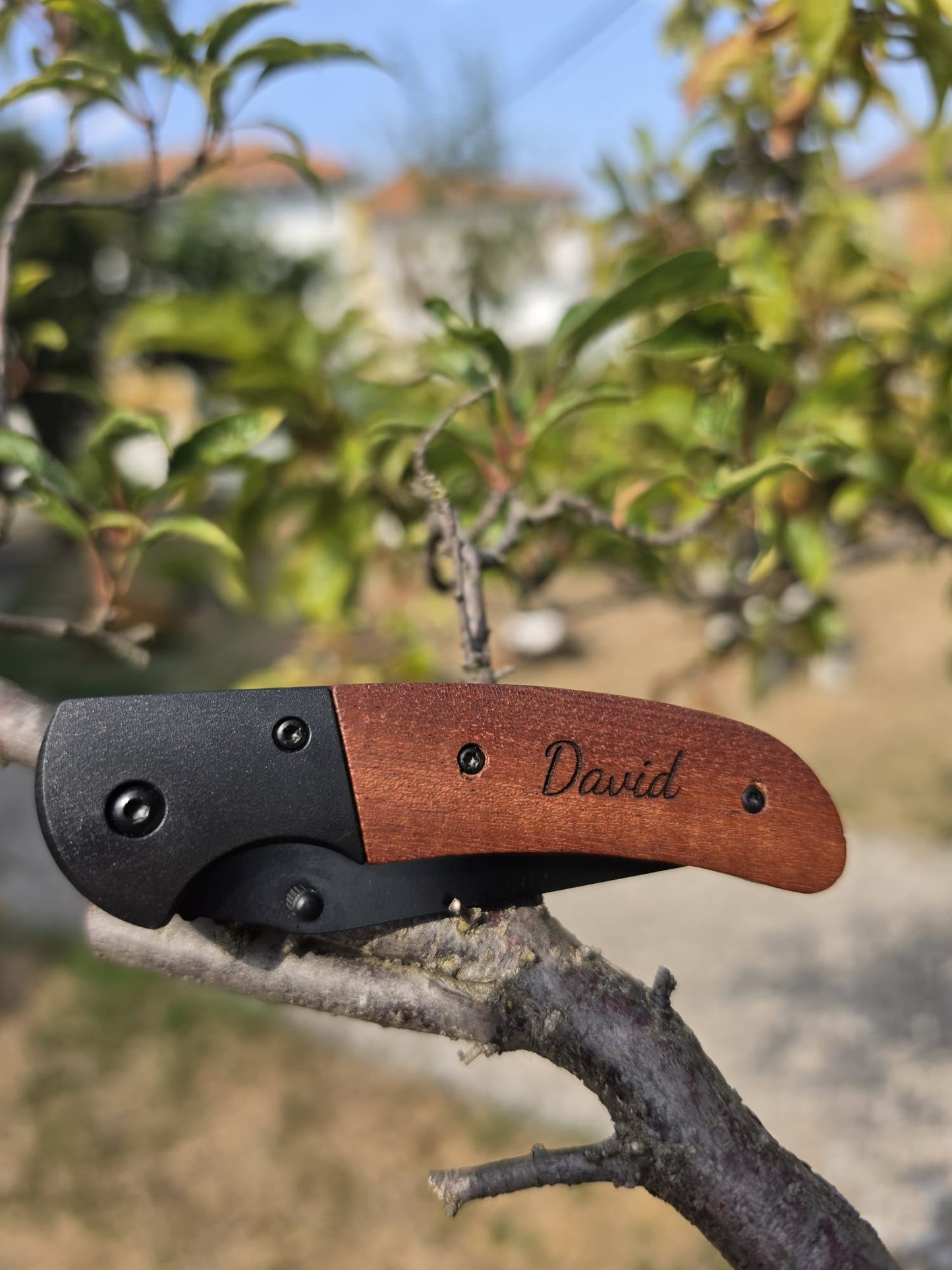 NAVAJA PERSONALIZADA HOJA NEGRA