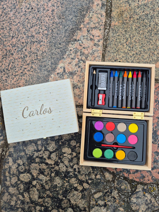 ESTUCHE DE ACUARELAS Y CERAS