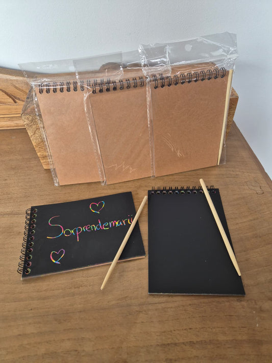 LIBRETA PARA DIBUJAR RASPANDO