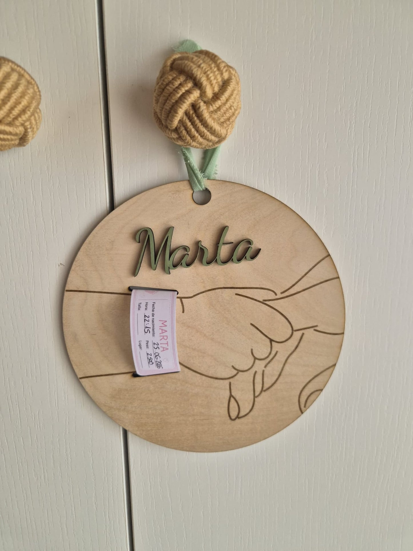 PLACA NACIMIENTO PULSERA