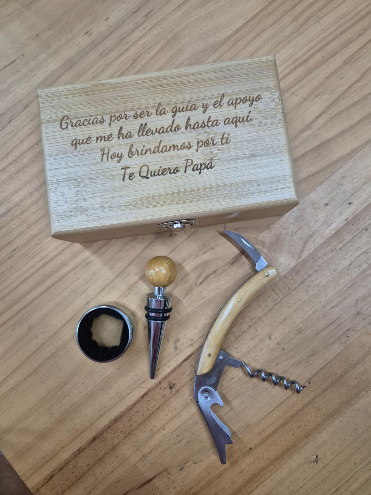 SET DE VINO PERSONALIZADO