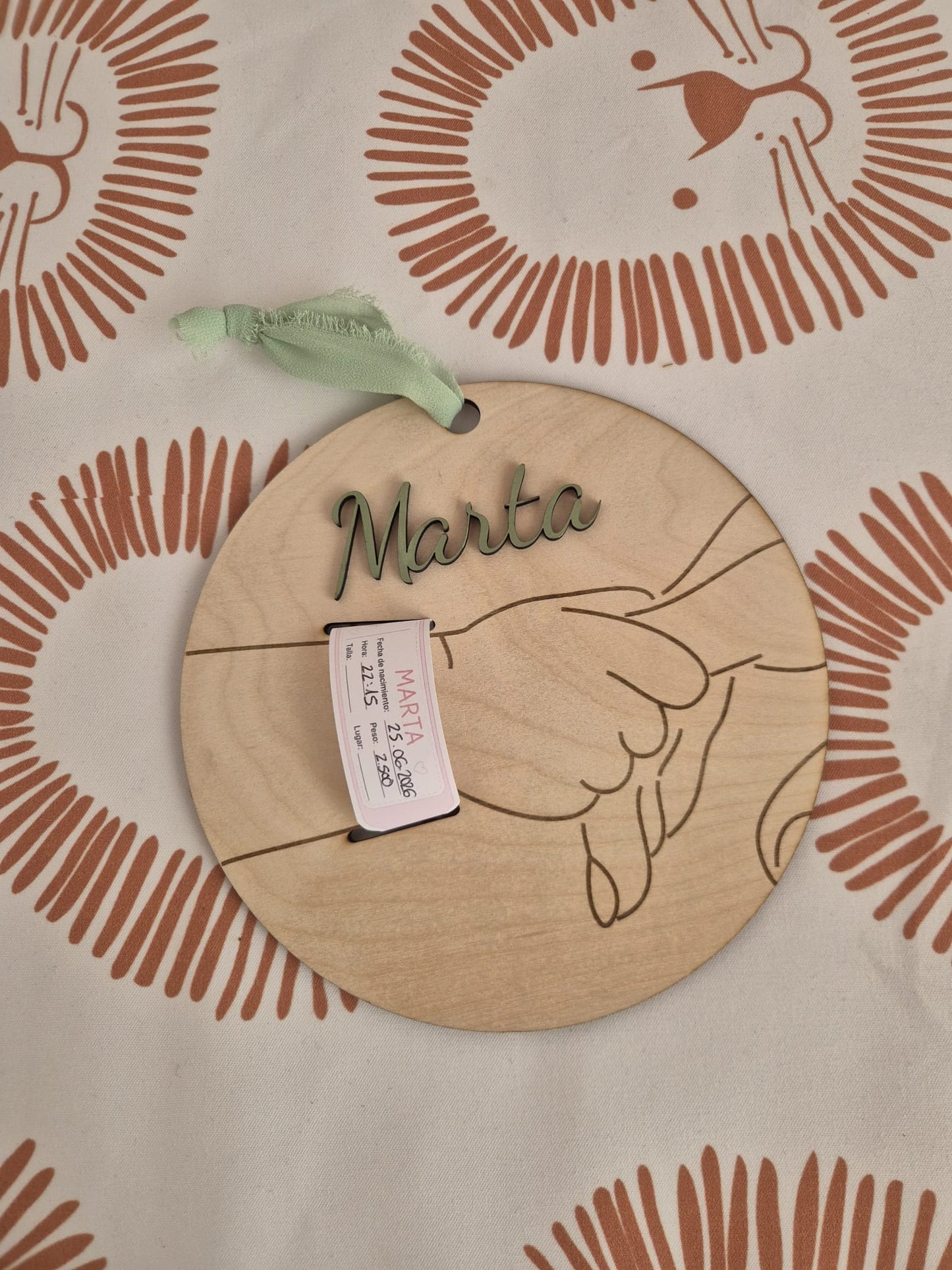 PLACA NACIMIENTO PULSERA
