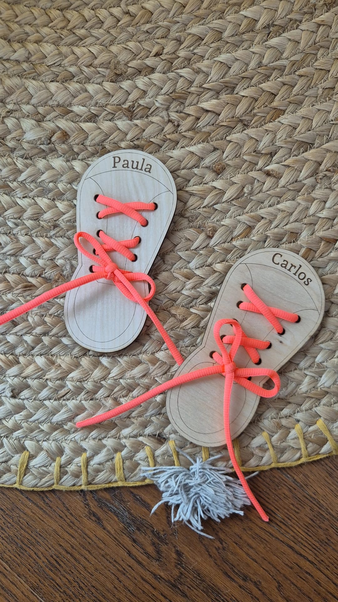 ZAPATO PERSONALIZADO APRENDIZAJE (para atar cordones)